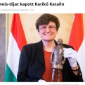 Semmelweis-díjat kapott Karikó Katalin
