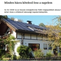 Minden házra kötelező lesz a napelem.  Az EU 2030-ra az összes energiaforrás felét megújulókból akarja biztosítani